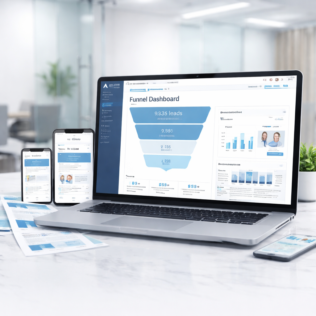 Digital business system dashboard preview